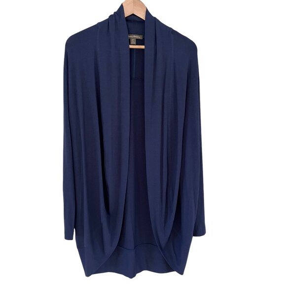 Tommy Bahama Deep Navy Long Open Front Cardigan Womens size S, NWOT - Picture 1 of 8